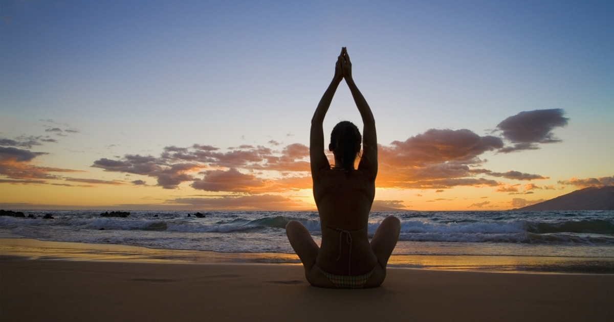 Sunset yoga