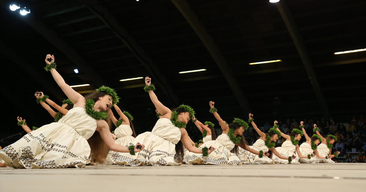 Hula performance at the Merrie Monarch Festival