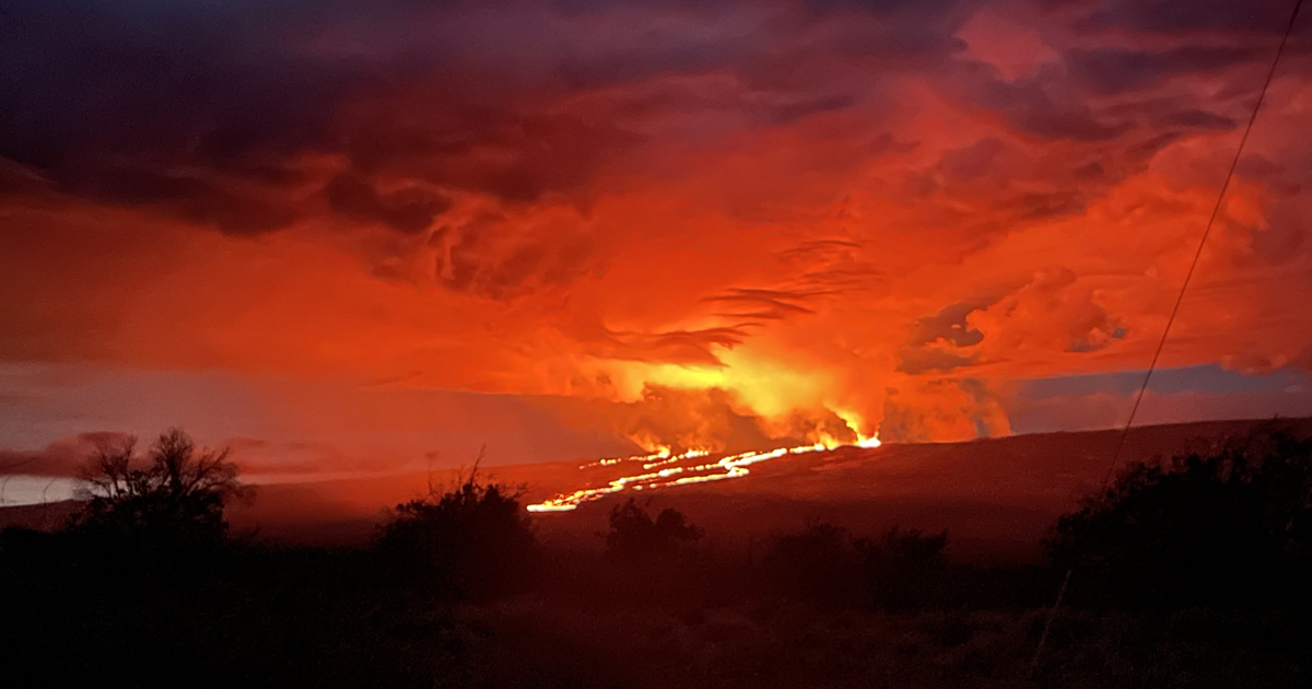 Mauna Loa Eruption at sunrise