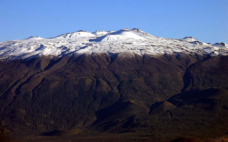 Mauna Kea with snow