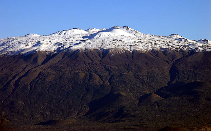 Mauna Kea with snow