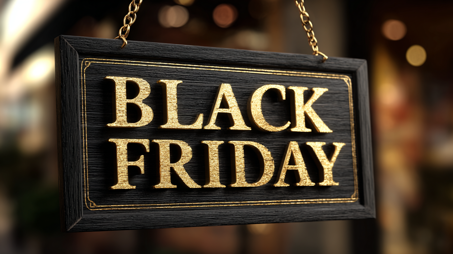 Black Friday wooden sign