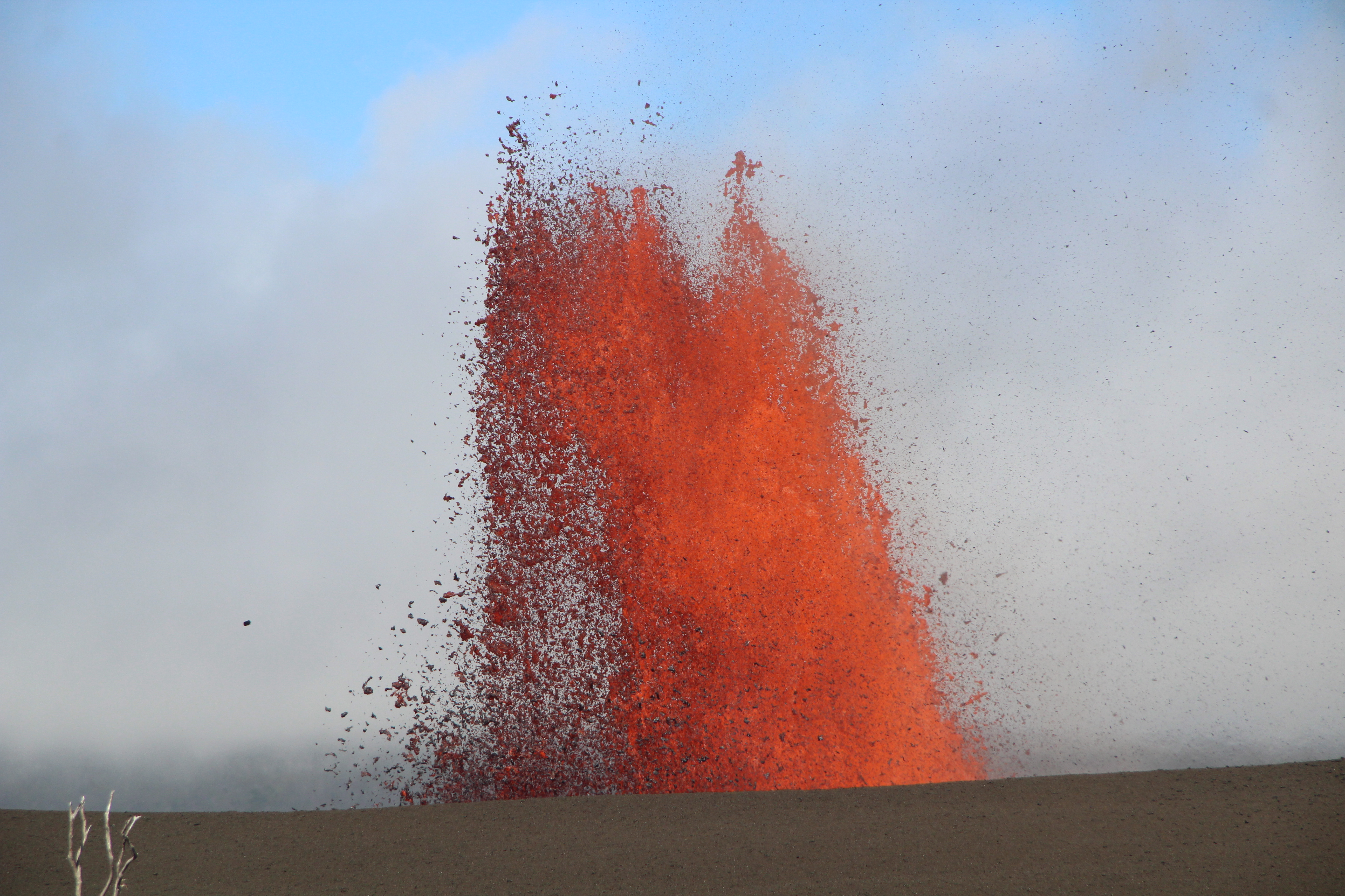 Kilauea's 50th eruption lava fountain